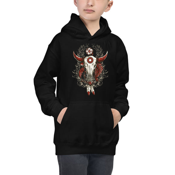 Boy's Hoodie, Skull design code: 663