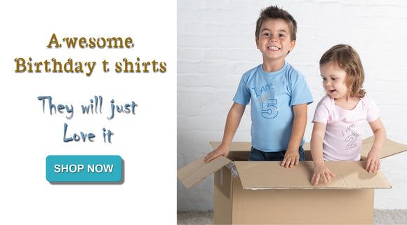 Childrens' Rhinestone Embellished Birthday T Shirts