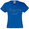 SPARKLE GIRL RHINESTONE EMBELLISHED T-SHIRT ELEGANT GIFT FOR GIRLS