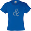 AMPERSAND RHINESTONE EMBELLISHED T-SHIRT ELEGANT GIFT FOR GIRLS