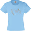 DIVA RHINESTONE EMBELLISHED T-SHIRT ELEGANT GIFT FOR GIRLS