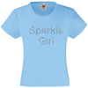 SPARKLE GIRL RHINESTONE EMBELLISHED T-SHIRT ELEGANT GIFT FOR GIRLS