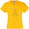 CHRISTMAS TREE RHINESTONE EMBELLISHED T SHIRT FOR GIRLS, ELEGANT GIFT FOR CHRISTMAS