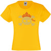 SKULL WITH A TIARA HALLOWEEN SCARY RHINESTONE EMBELLISHED T-SHIRT ELEGANT GIFT FOR GIRLS