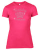 BIRTHDAY PRINCESS RHINESTONE EMBELLISHED T-SHIRT FOR LADIES