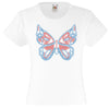 Butterfly Hotfix Rhinestone Transfer Diamante Motif, Iron on Applique