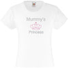 MUMMY'S PRINCESS GIRLS T SHIRT RHINESTONE EMBELLISHED BIRTHDAY T SHIRT ELEGANT GIFT FOR THEIR BIG DAY