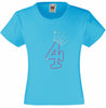 NUMBER 4 IN WITH CROWN GIRLS T SHIRT, RHINESTONE EMBELLISHED BIRTHDAY T SHIRT, ELEGANT GIFT FOR THEIR BIG DAY