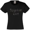 SPARKLE GIRL RHINESTONE EMBELLISHED T-SHIRT ELEGANT GIFT FOR GIRLS