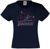 DANCE WITH 4 STARS RHINESTONE EMBELLISHED T SHIRT ELEGANT GIFT FOR GIRLS