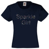 SPARKLE GIRL RHINESTONE EMBELLISHED T-SHIRT ELEGANT GIFT FOR GIRLS