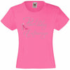 BIRTHDAY ENTOURAGE GIRLS T SHIRT RHINESTONE EMBELLISHED BIRTHDAY T SHIRT, ELEGANT GIFT FOR THEIR BIG DAY