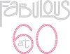Fabulous at 60 Hotfix Rhinestone Transfer Diamante Motif, Iron on Applique