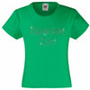 SPARKLE GIRL RHINESTONE EMBELLISHED T-SHIRT ELEGANT GIFT FOR GIRLS