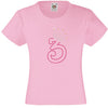 NUMBER 3 IN WITH CROWN GIRLS T SHIRT, RHINESTONE EMBELLISHED BIRTHDAY T SHIRT, ELEGANT GIFT FOR THEIR BIG DAY
