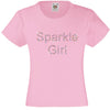 SPARKLE GIRL RHINESTONE EMBELLISHED T-SHIRT ELEGANT GIFT FOR GIRLS