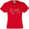 DIVA RHINESTONE EMBELLISHED T-SHIRT ELEGANT GIFT FOR GIRLS
