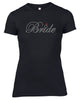 BRIDE RHINESTONE EMBELLISHED HEN DO PARTY T SHIRTS FOR LADIES