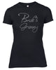 BRIDE'S GRANNY RHINESTONE EMBELLISHED HEN DO PARTY T SHIRT FOR LADIES