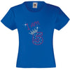 I am 5 Girls T Shirt, Rhinestone Embellished Birthday T Shirt, Elegant Gift for their big day