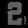 Number 2 Hotfix Rhinestone Transfer Diamante Motif, Iron-on Applique