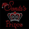 Christmas Santa's Prince Hotfix Rhinestone Transfer Diamante Motif Iron on Applique
