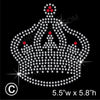 Crown/ Tiara Hotfix Rhinestone Transfer Diamante Motif Iron on Applique