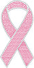 Cancer hope pink ribbon Hotfix Rhinestone Transfer Diamante Motif, Iron on Applique