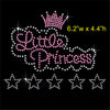 Little Princess Hotfix Rhinestone Transfer Diamante Motif, Iron-on Applique