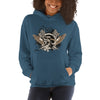 Ladies Hooded Sweatshirt, Skull design code: 175