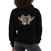 Ladies Hooded Sweatshirt, Skull design at the back code: 175