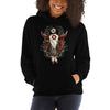 Ladies Hooded Sweatshirt, Skull design code: 663