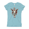 Girl's Classic T-Shirt, Skull Design code: 663