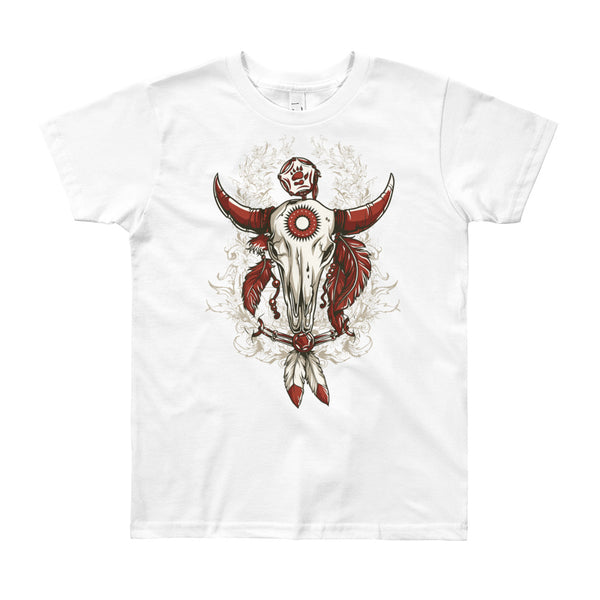 Boys Short Sleeve T-Shirt, Skull design code: 663