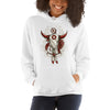 Ladies Hooded Sweatshirt, Skull design code: 663