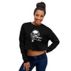 Women's Crop Sweatshirt, Skull design code: 150