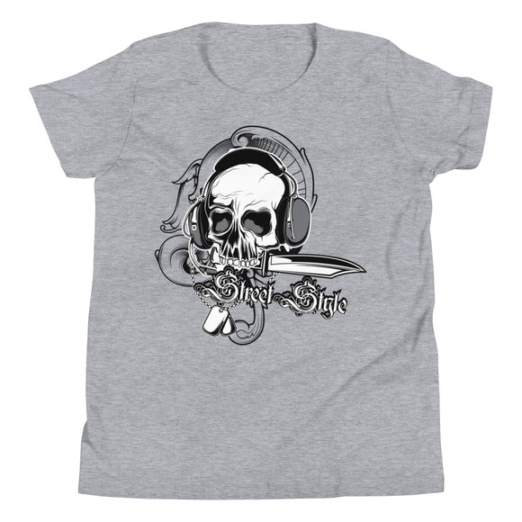 Boys Short Sleeve T-Shirt, Skull design code: 150
