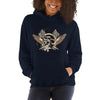 Ladies Hooded Sweatshirt, Skull design code: 175