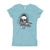 Girl's Classic T-Shirt, Skull Design code: 150