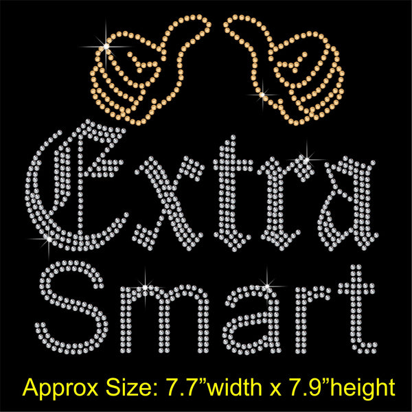 Extra Smart Hotfix Rhinestone Transfer Diamante Motif, Iron-on Applique