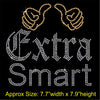 Extra Smart Hotfix Rhinestone Transfer Diamante Motif, Iron-on Applique