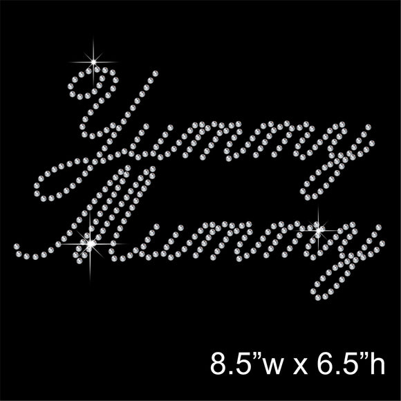 Yummy Mummy Best Mom Hotfix Rhinestone Transfer Diamante Motif, Iron-on Applique