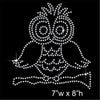 Owl Hotfix Rhinestone Transfer Diamante Motif, Iron-on Applique