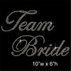 Team Bride Hotfix Rhinestone Transfer Diamante Motif, Iron-on Applique